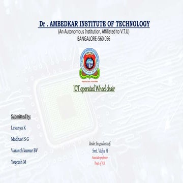 IOT operated Wheel chair...YOGI