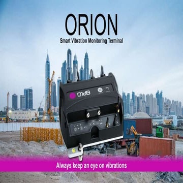 01dB Orion Smart Vibration Monitoring Terminal für ...