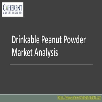 Drinkable Peanut Powder Market