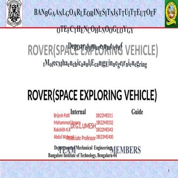 ROver sapce engineering technologies are used to access | PPTX