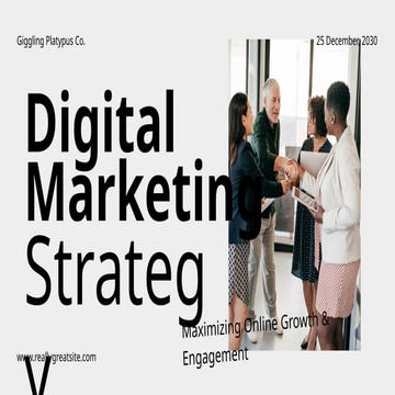 ppt A digital marketing strategy growth. | PPTX