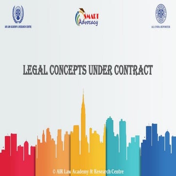 Legal Concepts under Contract