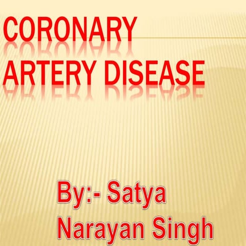 Coronary artery Disease | PPTX