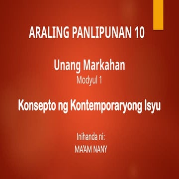 AP 10 Q1 W1 | PPTX