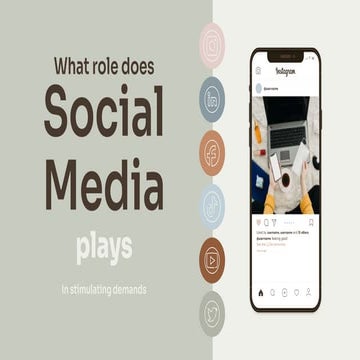 Role of Social Media in stimulating Demand | PPTX