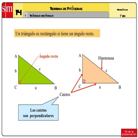 Ppt 1 teorema de pitágoras