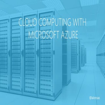 Basic Cloud Computing and Azure Services course