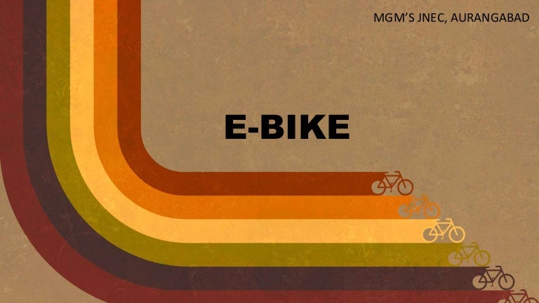 electric bicycle design ppt