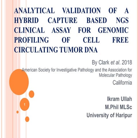 research paper presentation: HYBRID CAPTURE BASED NGS  FOR GENOMIC PROFILING ...