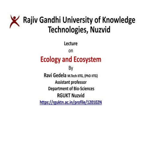 PPT2.1 Ecology and Ecosystem.ppt