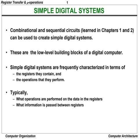 PPT in register and micro operations in electronic