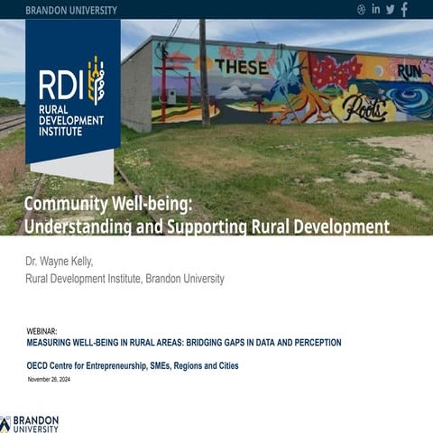 OECD Rural Principles series: Measuring Well-Being in Rural Areas - Bridging ...
