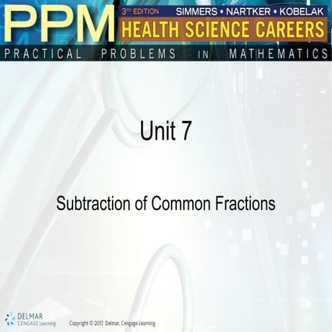 Multiplication of Fractions for healthcare | PPT