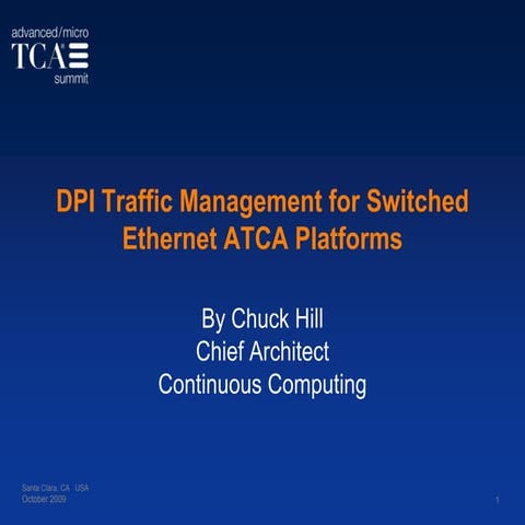 DPI Traffic Management for Switched Ethernet ATCA Platforms
