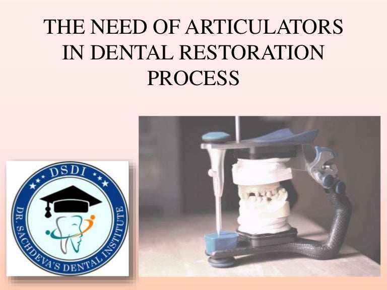 THE NEED OF ARTICULATORS IN DENTAL RESTORATION PROCESS Fully Adjust…