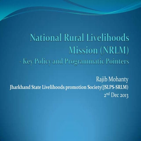 Programme pointers of NRLM