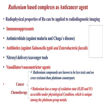 metal complexes  presentation ruthenium based- Copy.pptx