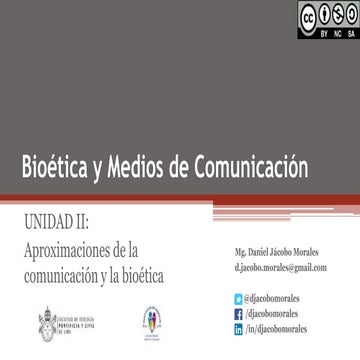 Aproximaciones de la comunicación y la bioética