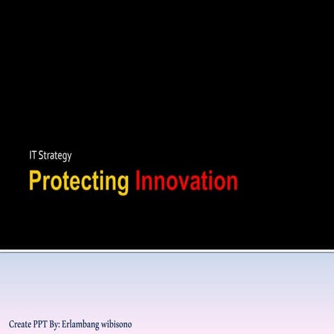 protecting innovation | PPTX
