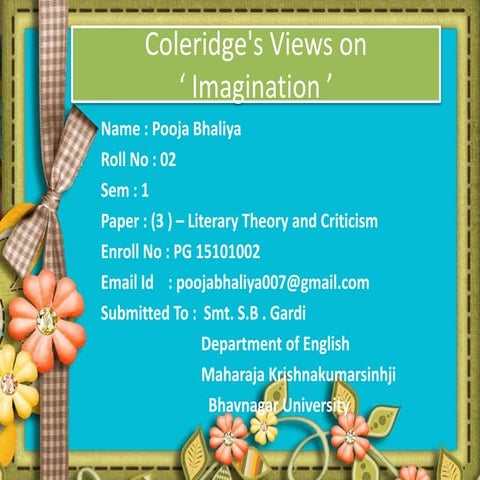 Paper no.03 Literary Theory and Criticism
