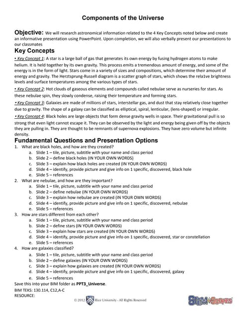 Ppt3 components of the universe