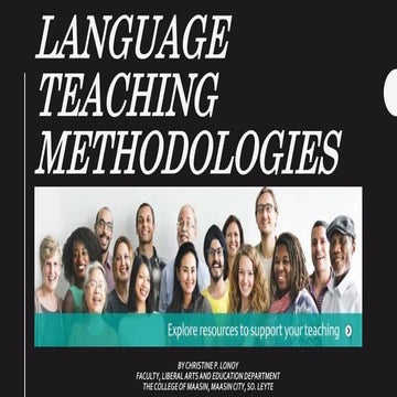 Language teaching methodologies