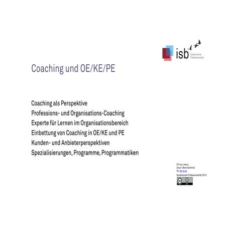 PE OE orientiertes Coaching isb-update-2014