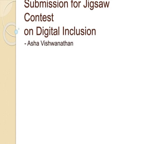 Jigsaw Academy Digital India Contest - Andhra Pradesh & Karnataka