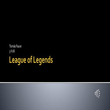 Champion Spotlight - League of Legends | PPTX