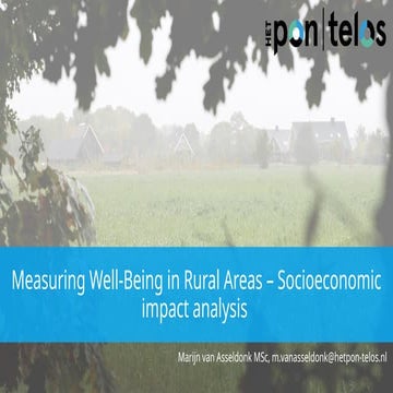 OECD Rural Principles series: Measuring Well-Being in Rural Areas - Bridging ...