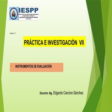 PPT 4 -Instrumentos de evaluación Practicas