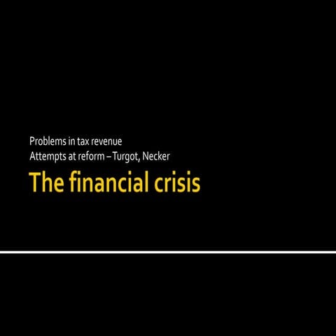 Ppt 4 the financial crisis | PPTX