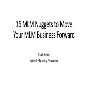 My Best MLM Nuggets