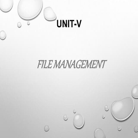 File Management | PPTX