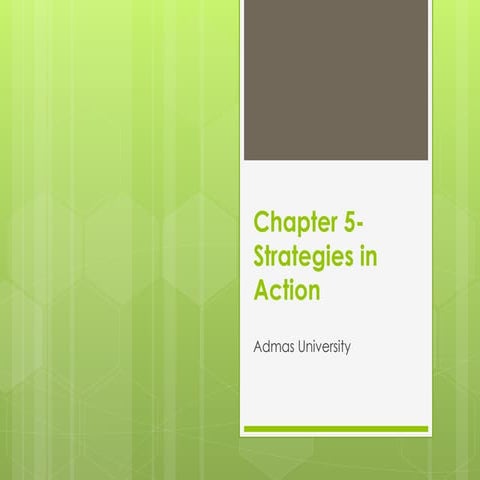 Chapter five - Strategies in Action for students