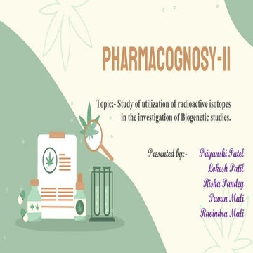 Study of utilization of radioactive isotopes in the investigation of biogenet...