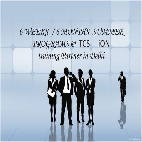 Ppt 6weeks tcs    i_on_summer training for b.e._b.tech._mca_2016