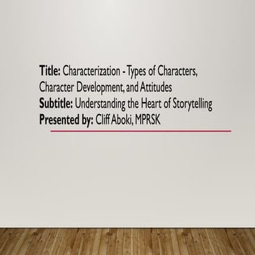 power point presentation-The heart of storytelling.