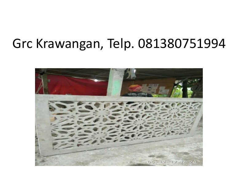 harga grc krawangan per m2 2019, Telp. 021-58909412 ...