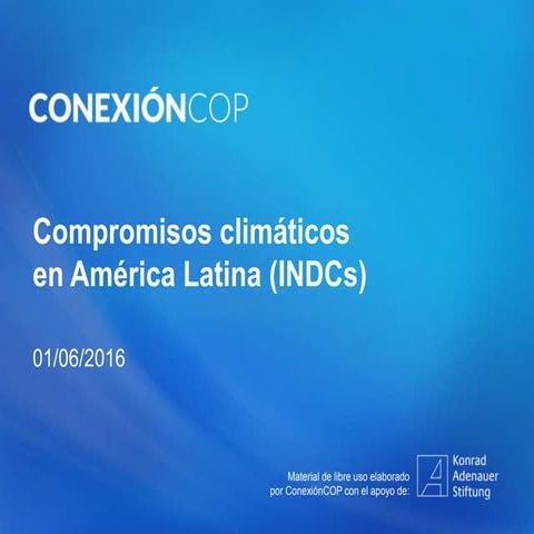 Compromisos climáticos en América Latina  (INDC)