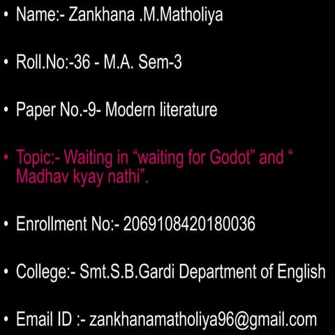 Paper No.-9- Modern literature 