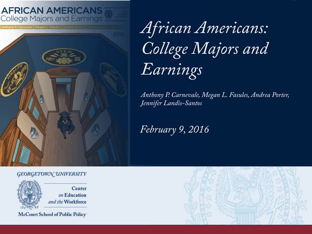 African Americans: College Majors a...