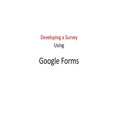 Google forms presentation | PPTX