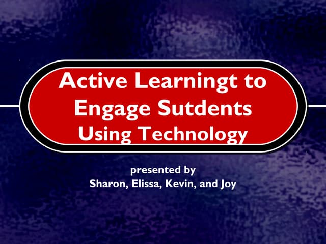Ppt active learning presentation 2012 final