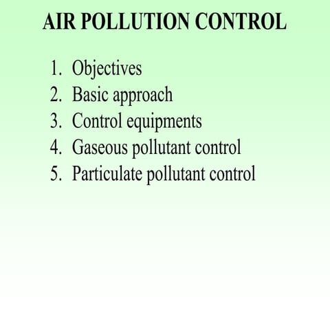Air Pollution Control              .pptx