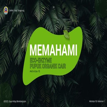 PPT AKTIFITAS 15 MENGENAI PEMAHAMAN ECOE