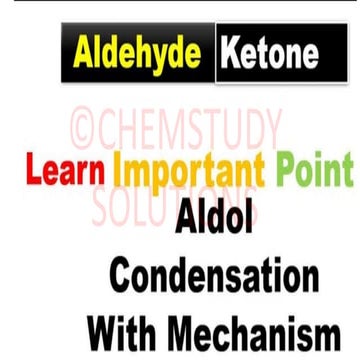 Aldol Condensation || with Mechanism || Aldehyde ketones Chemical Rxn. || NEE...