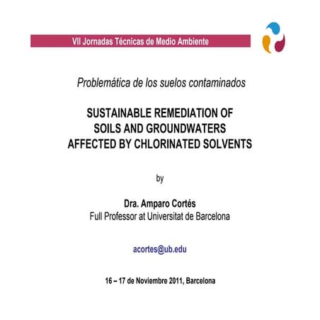 Eurosurfas 2011: Jornadas Medioambiente - Amparo Cortes