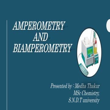 Amperometry and Biamperometry