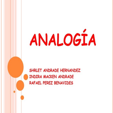 Ppt analogías